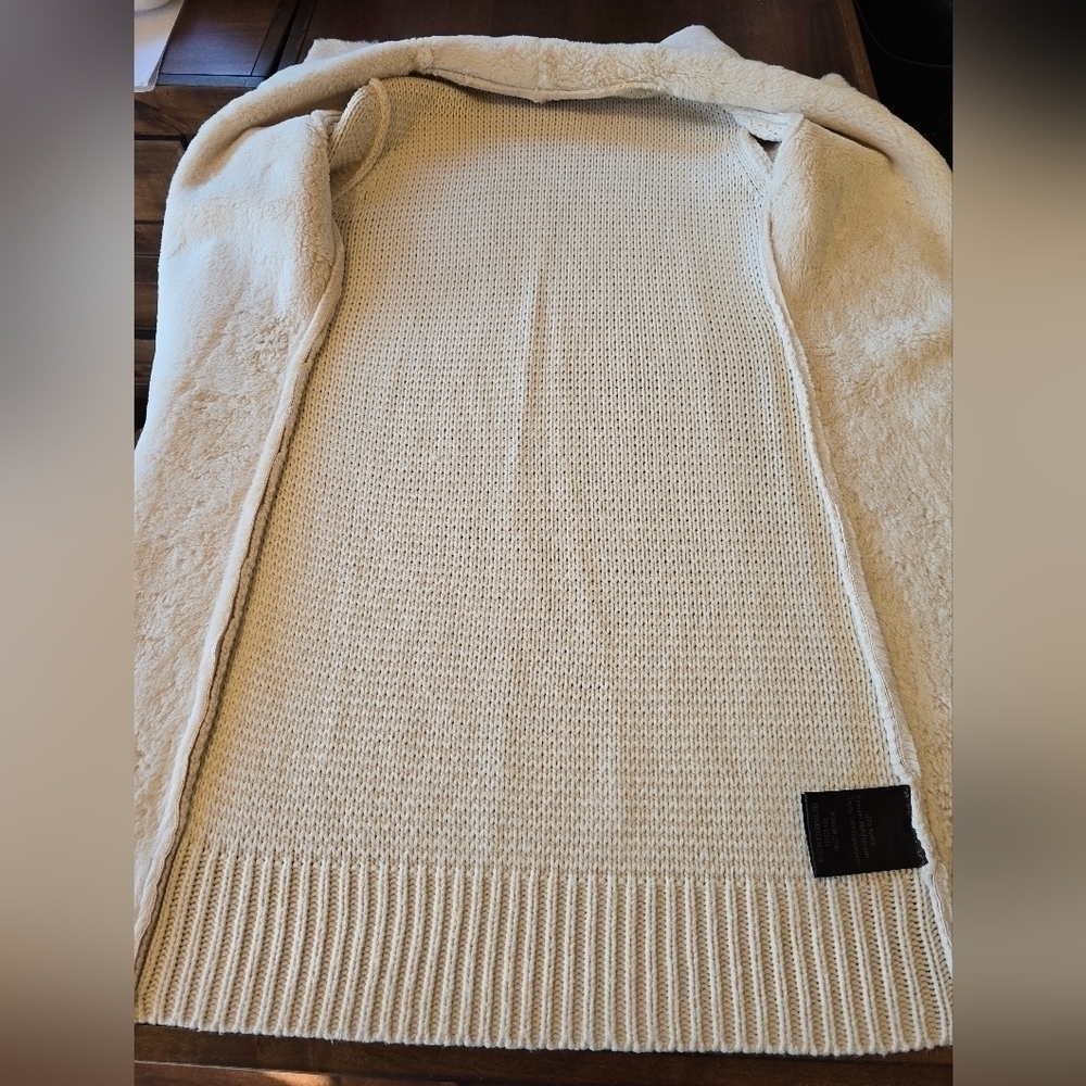 Stella & Lorenzo faux fur suede jacket small - Picture 9 of 16